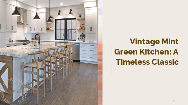 Vintage Mint Green Kitchen: A Timeless Classic