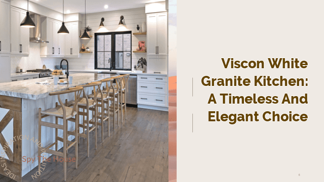 Viscon White Granite Kitchen: A Timeless and Elegant Choice